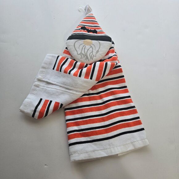 Halloween Kitchen Set Hocus Pocus Gnome Witch Hanging Towel Oven Mitt Fall Linen - Picture 2 of 6